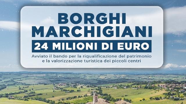 Regione, 24 milioni per i borghi marchigiani. Avviato il bando per la riqualificazione del patrimonio