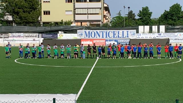 Promozione girone B, il Monticelli chiude la stagione con un pari per 1-1 con il Corridonia. In gol Galli