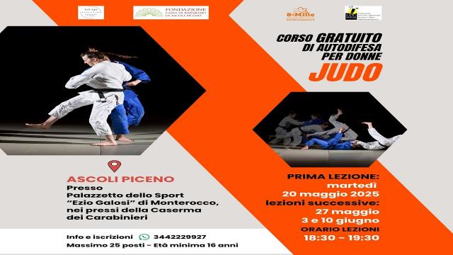 Ascoli Piceno: Judo, un corso gratuito di autodifesa per donne