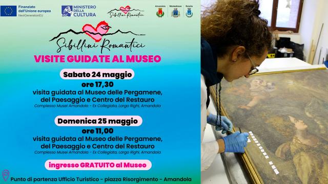 Amandola: speciali aperture con visite guidate gratuite al Museo delle Pergamene, del Paesaggio e Centro del Restauro