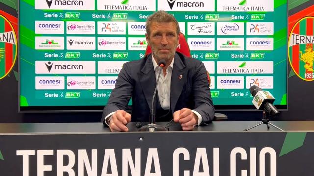 Ternana-Ascoli 0-1, la voce di Carrera in sala stampa: “Abbiamo sofferto il giusto. Caligara più alto soluzione valida”