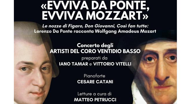 Al Ventidio Basso di Ascoli ''Evviva Da Ponte, evviva Mozzart'': concerto lirico di chiusura del Festival di Primavera