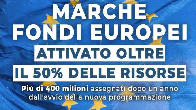 Regione Marche: oltre 400 milioni di fondi europei rivolti alle imprese, al mondo del lavoro e della formazione