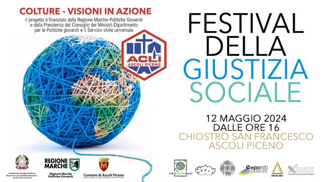 Ascoli Piceno, Festival della Giustizia Sociale ''COLTURE - Visioni in azione''