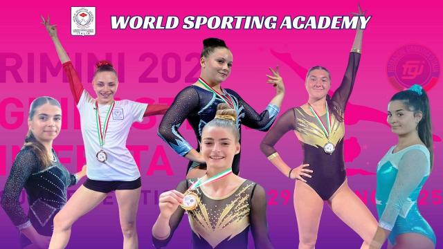 Ginnastica artistica: la World Sporting Academy conquista le finali nazionali di Rimini con sei podi