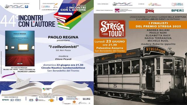 San Benedetto del Tronto, i finalisti del Premio Strega 2025 arrivano alla Palazzina Azzurra