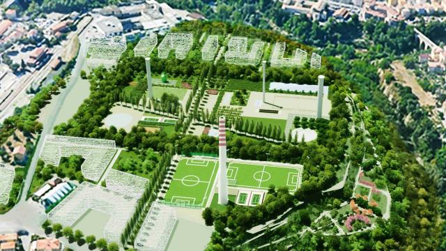 Ascoli Piceno, presentato il masterplan per l'ex Carbon: un cuore verde realizzato da Land Italia per Restart