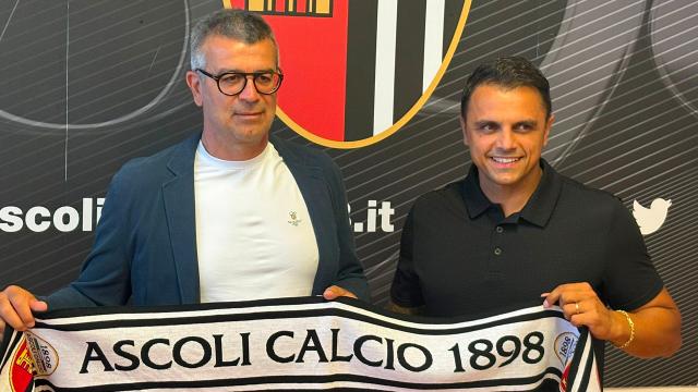Ascoli Calcio, il ds Patti presenta in conferenza stampa il nuovo allenatore Tomei