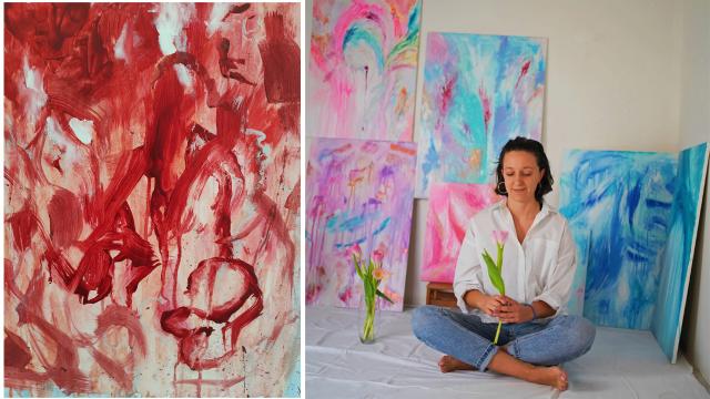 'Let me live. I want to play the piano': l'arte astratta di Flavia Guerrieri in mostra ad Ascoli Piceno