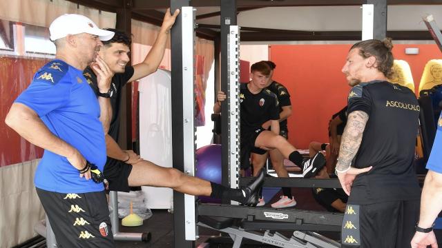 Ascoli Calcio, quarto giorno di allenamenti al ritiro di Cascia per il nuovo gruppo di Tomei