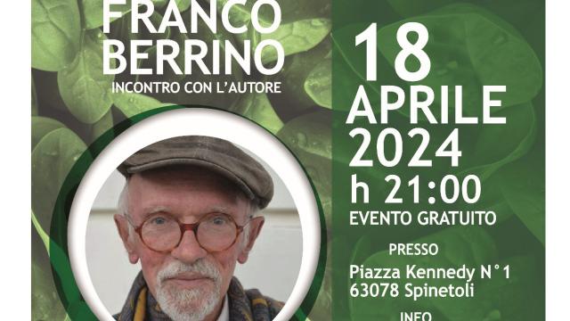 Franco Berrino sarà a Spinetoli per presentare il suo libro 'Fermare il Tempo, con piccole dosi di cibo e benessere'