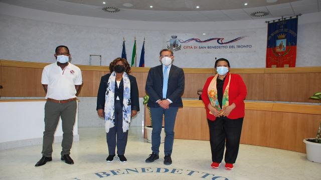 San Benedetto del Tronto, visita ufficiale dell'ambasciatrice dell'Angola Jardim