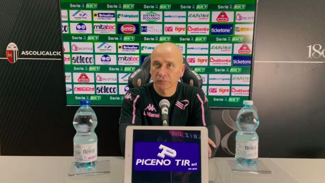 Ascoli-Palermo 1-2, la voce di Corini in sala stampa post gara