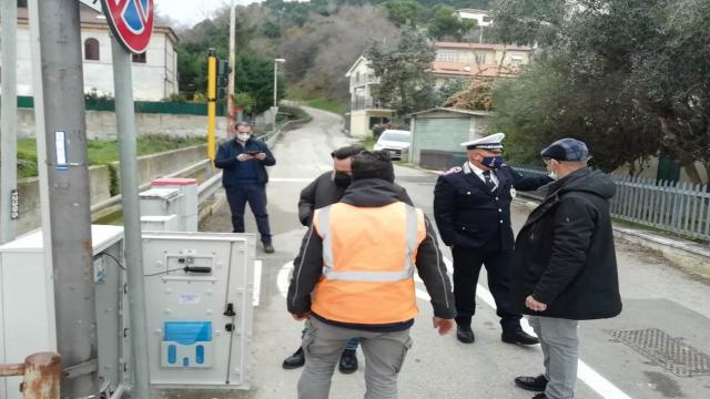 Grottammare, semaforo intelligente sulla Strada Statale 16 Nord