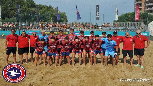 Coppa Italia Under 20 beach soccer, l'Happy Car Samb chiude al quarto posto dopo il ko con la Lazio