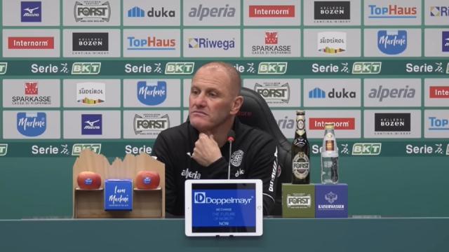 Sudtirol-Bari 1-0, voci Bisoli (“Ho forzato nell'ultimo quarto d'ora”) e Mignani (“Atteggiamento diverso nel ritorno”)