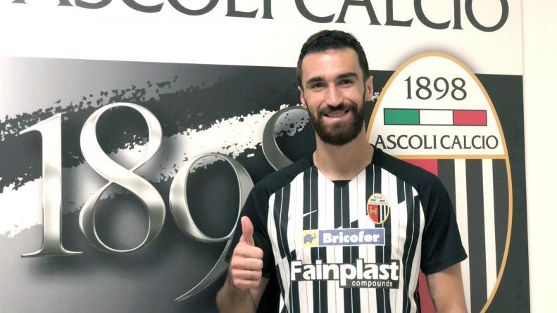 Ascoli Calcio, Bajic è ufficialmente bianconero. Al centravanti bosniaco la maglia numero 99