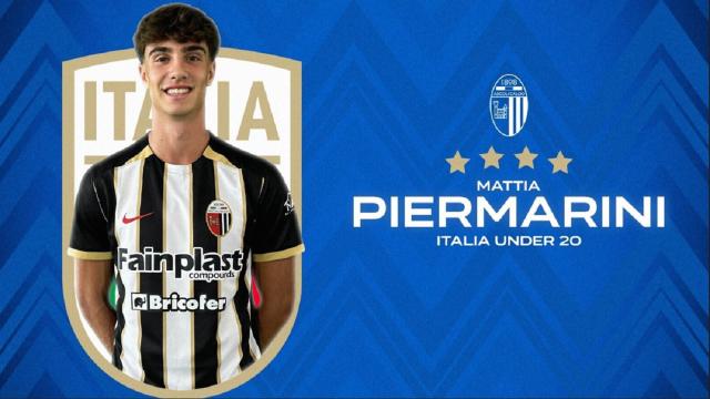 Ascoli Calcio, il difensore Piermarini convocato in Under 20 per due amichevoli con il Paraguay