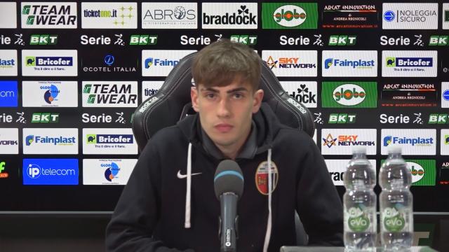 Ascoli-Pisa 0-2, la voce di Cangiano: “Molta rabbia nello spogliatoio, non ci arrendiamo”