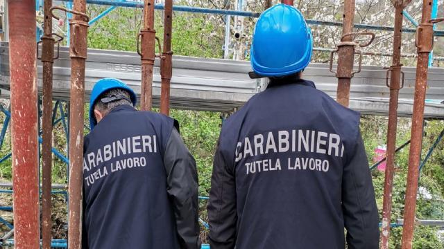 Controlli dei Carabinieri dell'Ispettorato del lavoro nella provincia di Ascoli: sei attività sospese e pesanti sanzioni