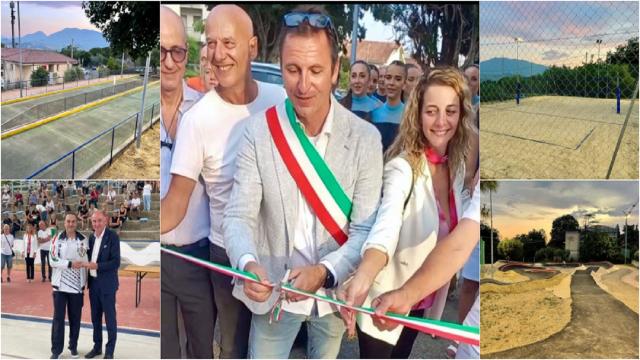 Castel di Lama, inaugurata la pista di pattinaggio nel contesto di un impianto polisportivo riqualificato