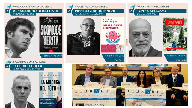 LibrArte Festival 2025, a Folignano la cultura prende vita. Tra gli ospiti: Buffa, Brustenghi, Capuozzo e Di Battista