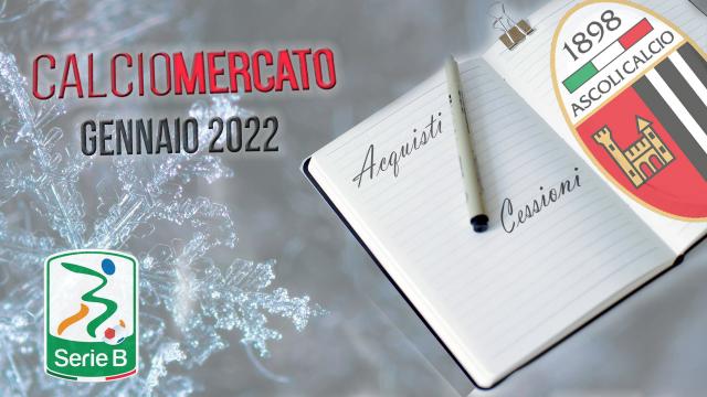 Ascoli Calcio, il tabellone del calciomercato invernale con tutte le operazioni