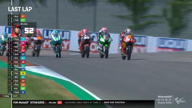 Moto3: Gran Premio di Germania, Fenati rischia due volte di cadere ma riesce a chiudere in zona punti
