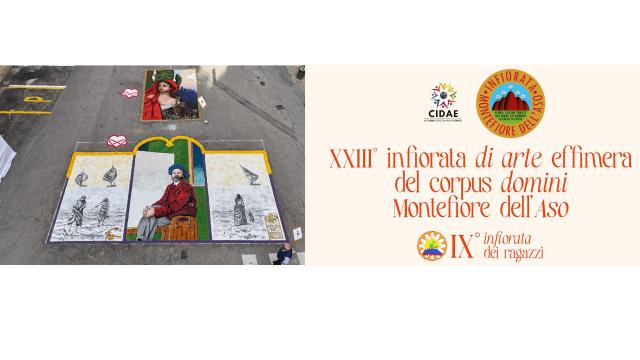 Torna l’Infiorata di Montefiore dell’Aso: nuova edizione all’insegna della religiosità, socialità e arte