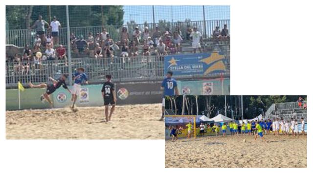 Alba Adriatica: Campionato Italiano Beach Soccer Aics alla Umby Racing Beach Arena