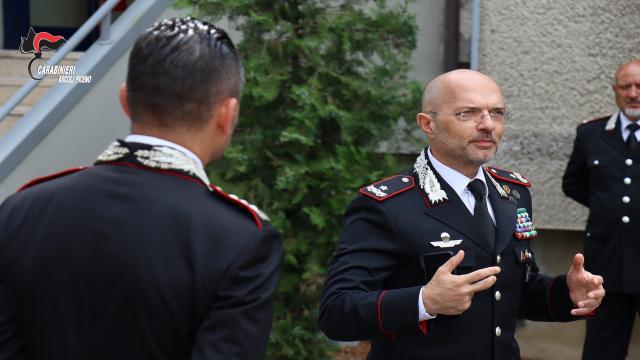 Carabinieri Ascoli Piceno: visita del Generale di Brigata Nicola Conforti, Comandante della Legione Marche