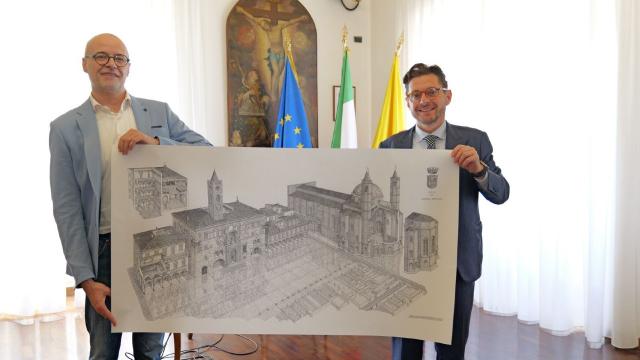 Ascoli Piceno, l'Arch. Beverati realizza un disegno di Piazza del Popolo per il Comune. Fioravanti: ''Luogo iconico''