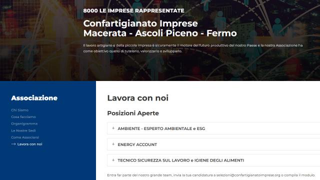 Confartigianato Imprese Macerata-Ascoli-Fermo: tre nuove opportunità di lavoro per rafforzare i servizi alle imprese