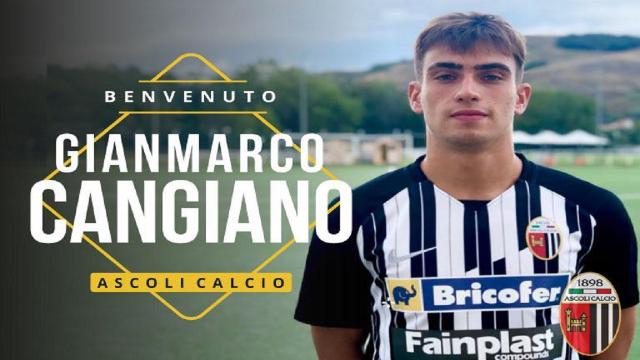 Ascoli Calcio, ufficiale l'arrivo in prestito dal Bologna dell'attaccante Cangiano