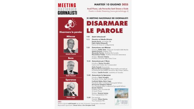 Ascoli Piceno, torna il Meeting dei giornalisti: ospiti il cardinale Zuppi, Tremonti e Preziosi