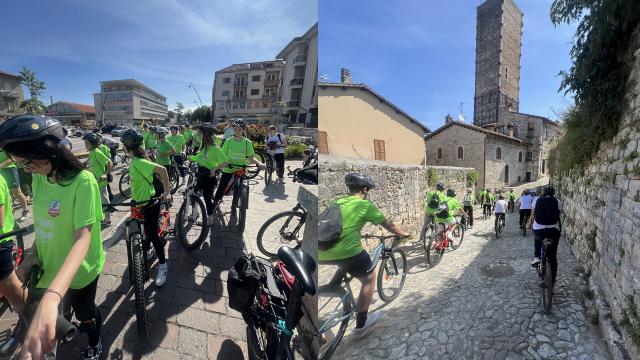 Pedalata sui ponti Ascolani: successo per l'evento scolastico organizzato da ASD Progetto Ciclismo e Fondazione Carisap