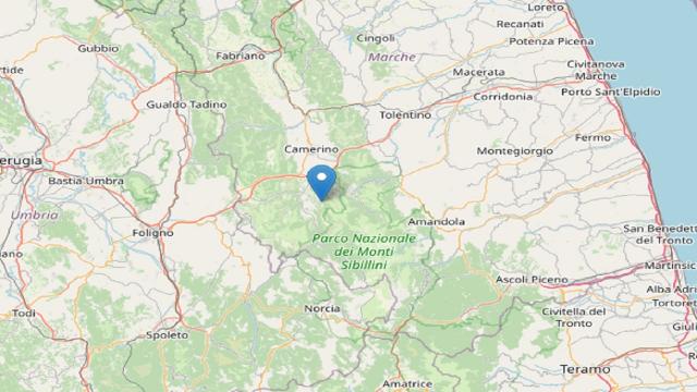 Terremoto, registrata scossa superiore a magnitudo 3 nell'entroterra maceratese