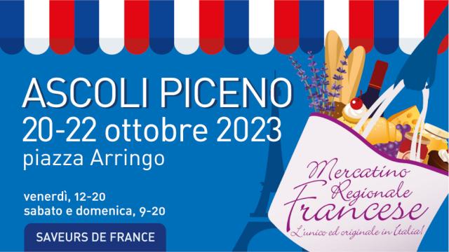 Nuova edizione del Mercatino Regionale Francese ad Ascoli Piceno in Piazza Arringo