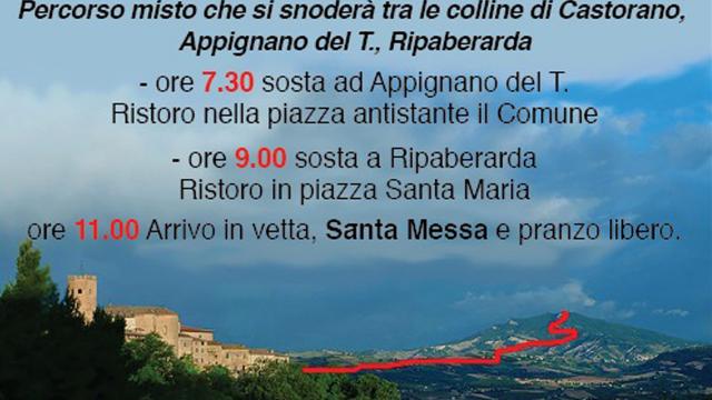 Castorano: in occasione della tradizionale festa, 12esima edizione della camminata fino al monte dell’Ascensione