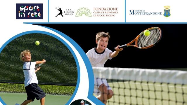 A Monteprandone parte ''Sport in rete'': corso gratuito estivo di tennis per bambini e ragazzi