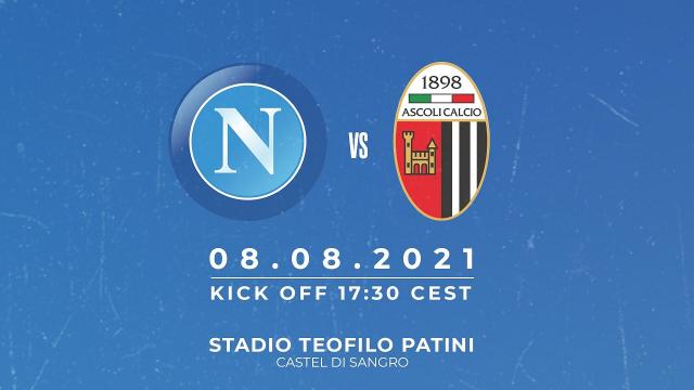 Ascoli Calcio, ufficializzata l'amichevole con il Napoli a Castel di Sangro. Tutti i dettagli