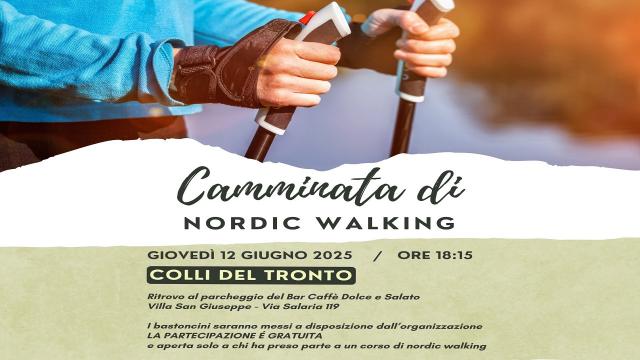 Colli del Tronto, appuntamento con una nuova camminata di Nordic Walking