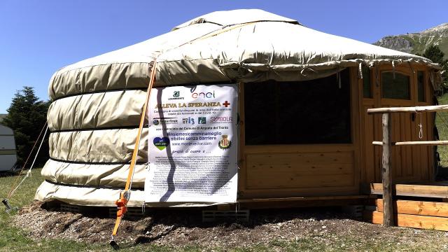 Arquata del Tronto, inaugurata una rampa per disabili con il progetto ''Alleva La Speranza +''