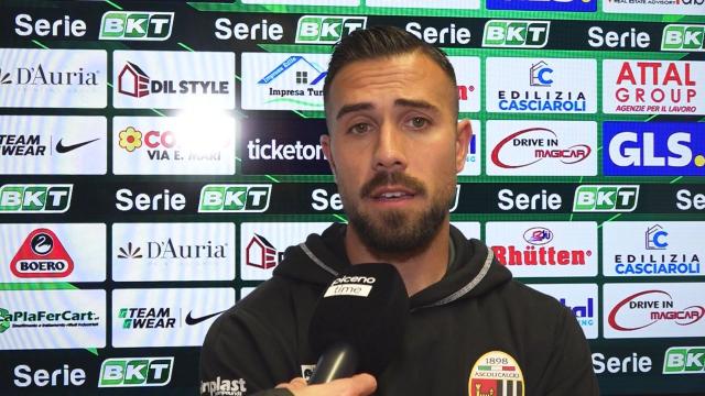 Ascoli-Brescia 1-1, la voce di Falzerano in zona mista: “Rammarico per non aver vinto, siamo stati padroni del campo”