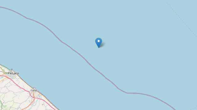 Terremoto, altra serie di scosse a largo della costa pesarese. La più forte di magnitudo 4