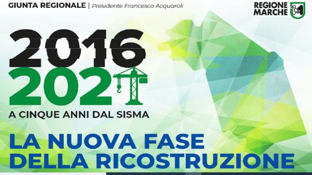 Regione Marche, il punto a cinque anni dal sisma. Aumentate del 36% le pratiche presentate
