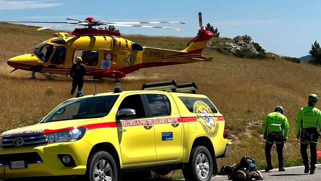 Alpinisti in difficoltà sul versante Sud Est del Monte Vettore. Recuperati dal Soccorso Alpino ed eliambulanza