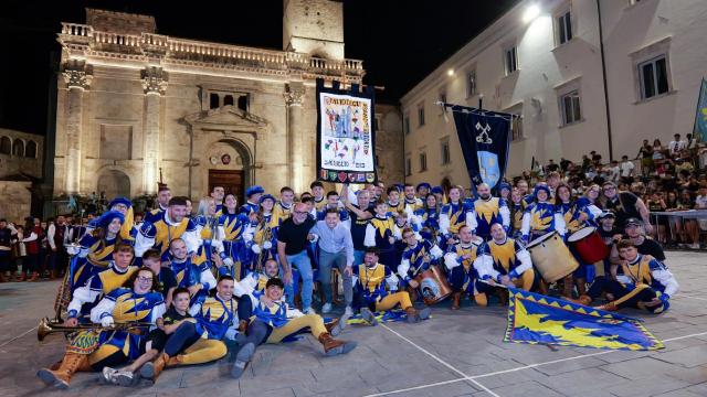 Quintana di Ascoli, Solestà torna a conquistare il Palio degli Sbandieratori e Musici: è il 22esimo successo gialloblù