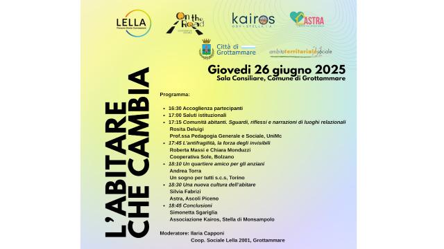 A Grottammare un convegno sull’abitare che cambia: riflessioni, modelli e responsabilità collettive