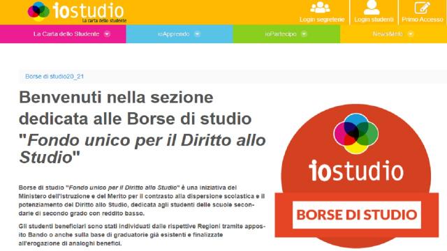 Ascoli Piceno, riscossione borse di studio MIUR per l’anno scolastico 2021/2022
